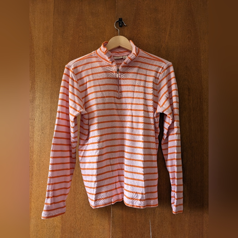 LL Bean quarter zip sweatshirt, size L